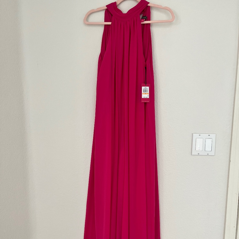 Vince Camuto Flowy, Wife Leg, Pink Jumpsuit, Size Small